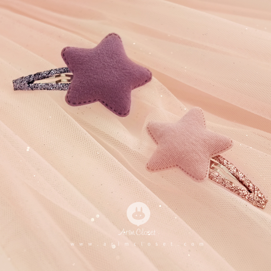 [29차제작]포근한게 우리랑 닮았어 :) - pink or violet star pin