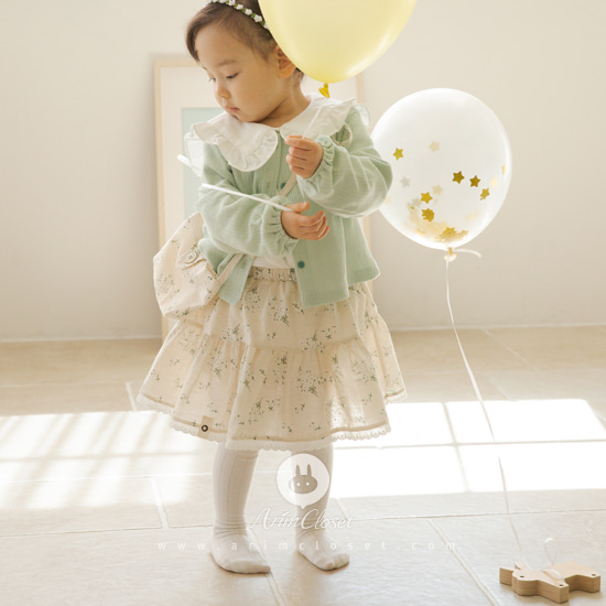[3차제작] 아장아장 작은 발걸음이 귀여운 쪼꼬미 :) - organic style flower baby cotton bloomer skirt
