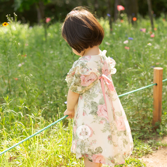 [3차제작] 우아한 장미보고 반한 아름다운 쪼꼬미래요 &gt;.&lt; - beautiful rose summer chiffon baby dress