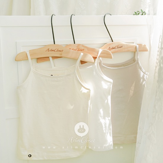 [3차제작] 귀여운 쪼꼬미의 데일리 나시 - beige, cream, ivory basic baby soft cotton sleeveless