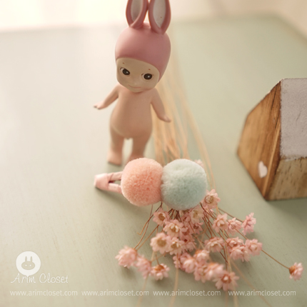 [24차제작] 귀여운 아기 솜사탕 - cotton candy pin