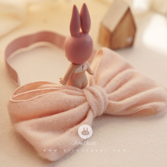 [6차제작] 샤베트 한입 - pink big ribbon babyband