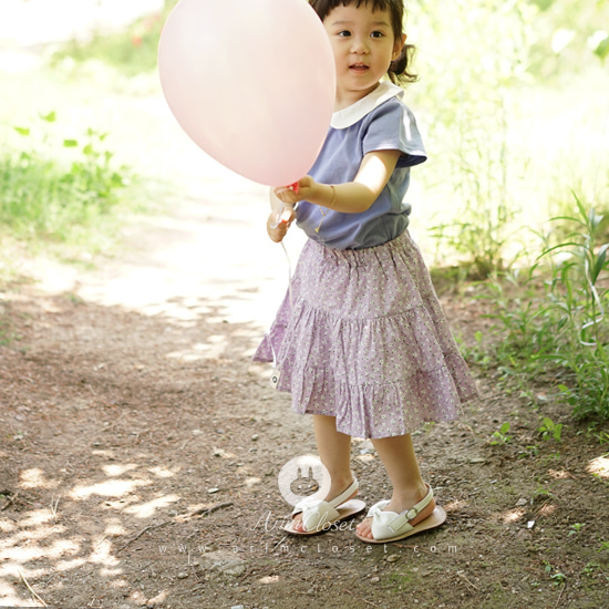 [2차제작] 까꿍 꽃송이보다 내가 더 귀욥지 - baby pink &amp; violet baby flower cancan bloomer skirt