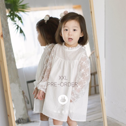 [Scratch_sale] 그녀는 오늘 넘 예쁨 돋아 미안합니다 &gt;.&lt; - lovely lace + cotton baby pure dress