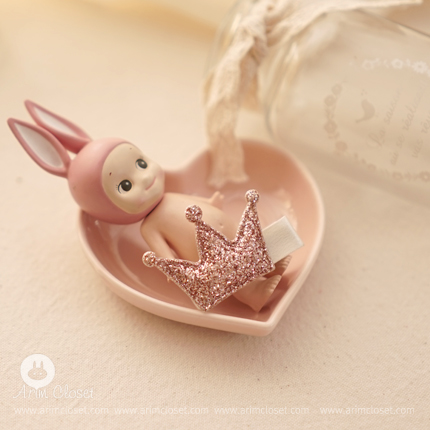 [6차제작] 꼬마 공주님의 오늘의 포인트 - bling pink crown pin