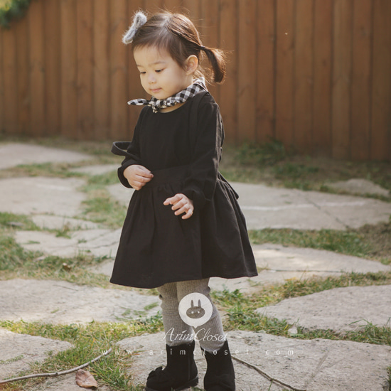 [2차제작] 꼬~옥 안아주기 좋은 날 :) - black baby overalls skirt