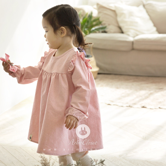 [5차제작] 그녀가 좋아하는 달콤한 딸기푸딩 - baby cotton baby pink dress
