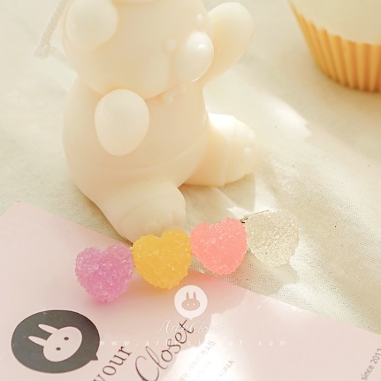 [3차입고] 쪼꼬미가 좋아하는 달콤한 하트 사탕들 - like candy heart pin (1ea)