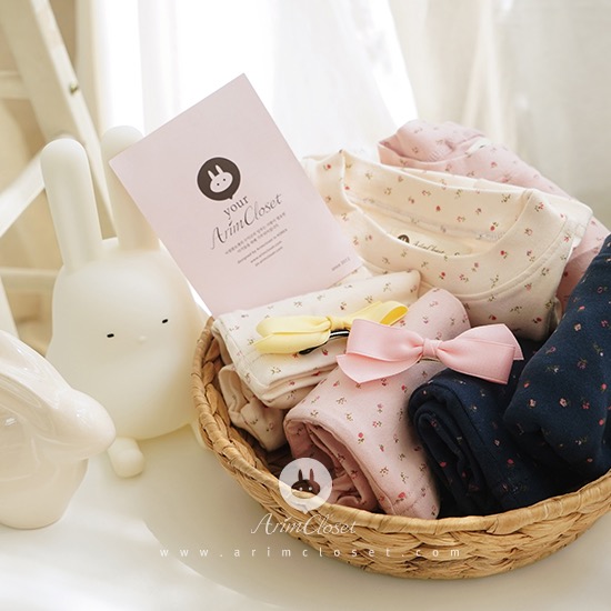 [3차제작] 쪼꼬미는 달라~귀욤 실내복, 아기꽃 이야기 - baby flower cotton 3color homewear set