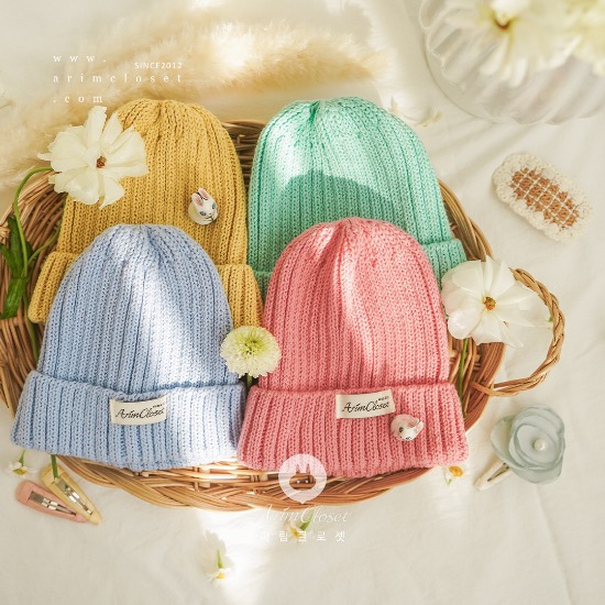 인기있는 쪼꼬미의 코디 완성템!! - 4color baby beanie hat (1ea)