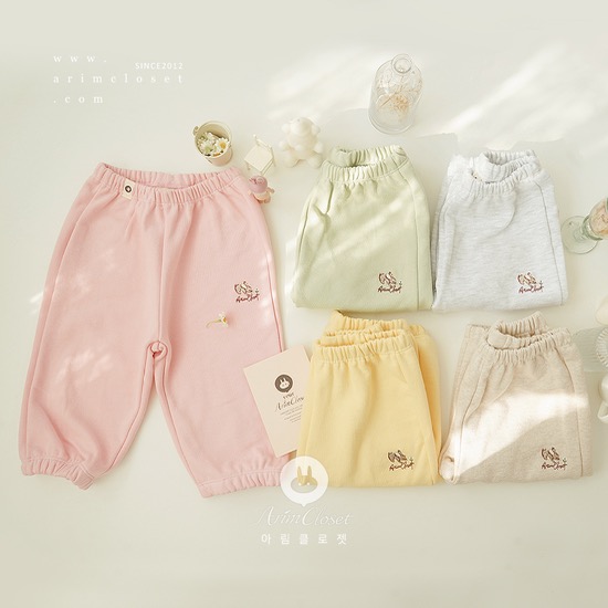 [Scratch_sale] 작고 귀여운 토끼랑 보내는 즐거운 시간 &gt;.&lt; _ pants - yellow, pink, oatmeal, olive, gray cotton pants