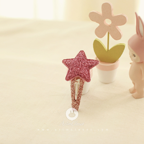 [7차제작] 별님을 좋아하는 너에게 : 핑크 - bling star baby pin