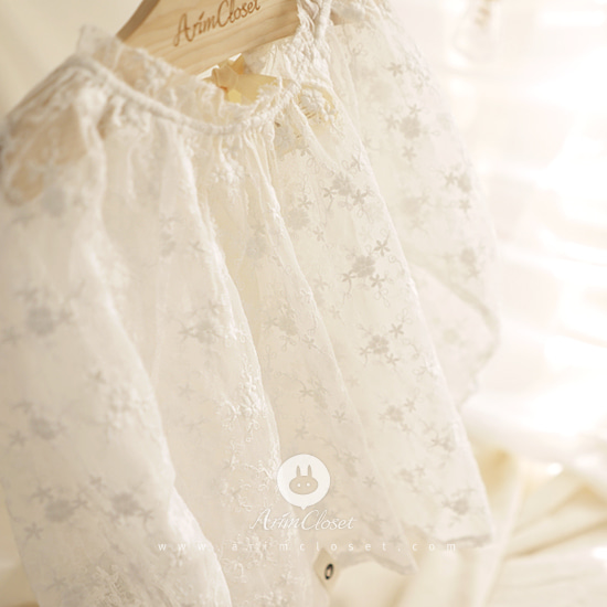 [3차제작] 쪼꼬미는 오늘 넘 예쁨 돋아 미안합니다 &gt;.&lt; - cotton flower lovely lace  baby pure blouse