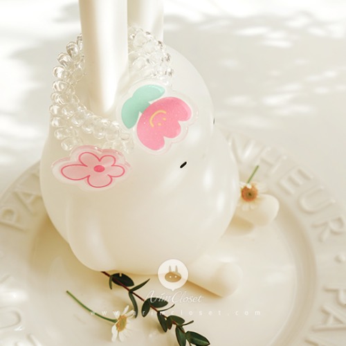 [2차입고] 귀여운 튤립 한송이와 꽃 한송이 - cute flower spring chou chou (1ea)