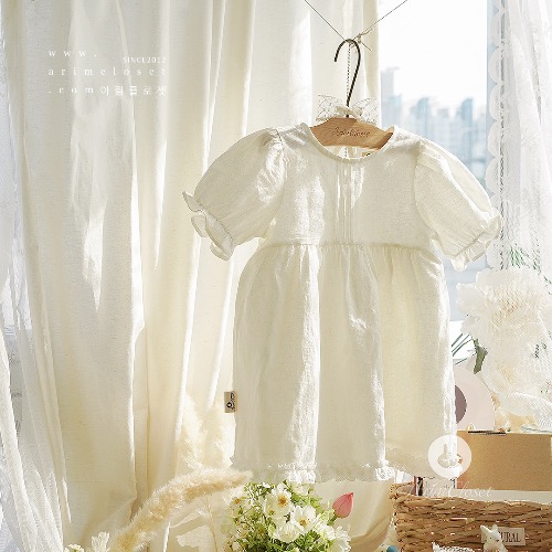 #comingsoon - 미리 주문가능 new10%+more5% - 우리 쪼꼬미의 청순함을 책임질게요 &gt;.&lt; -  lovely pure linen cotton baby lace point dress